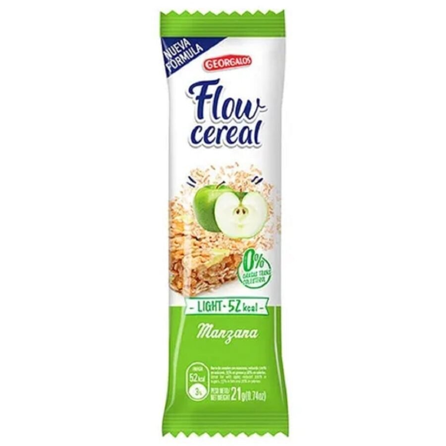Flow Barra de Cereal de Manzana Light x 2 unidades