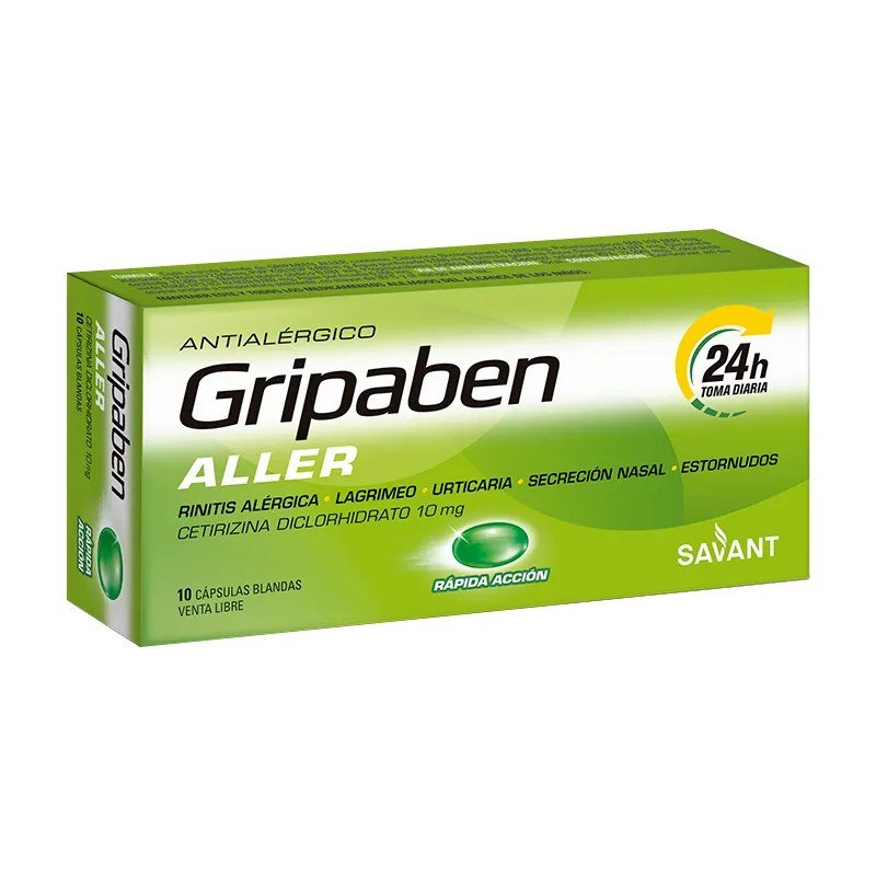GRIPABEN ALLER cáps. x10