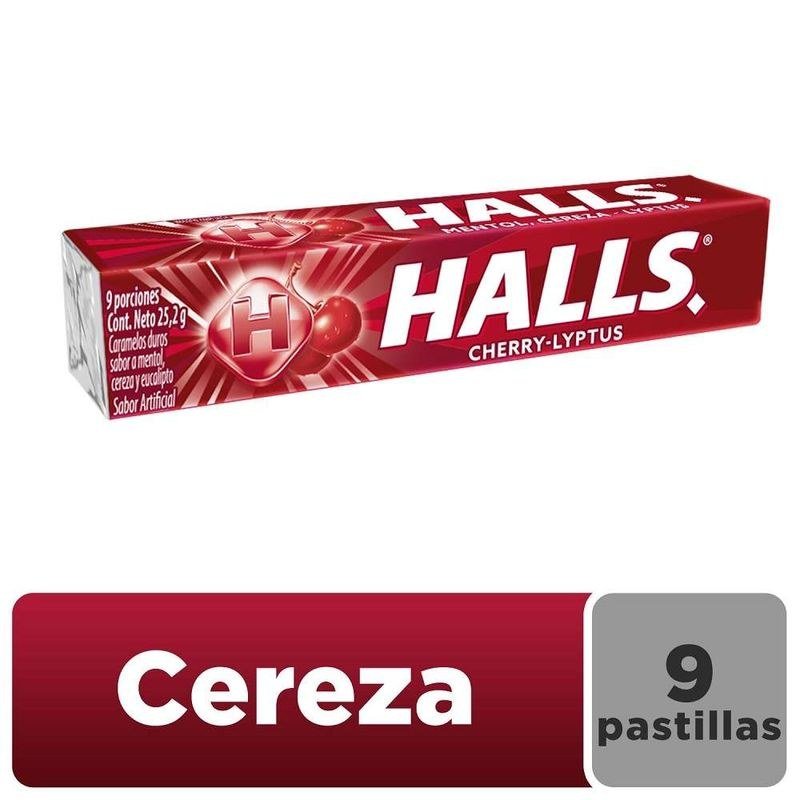 Halls Cherry Liptus Caramelos x 28g