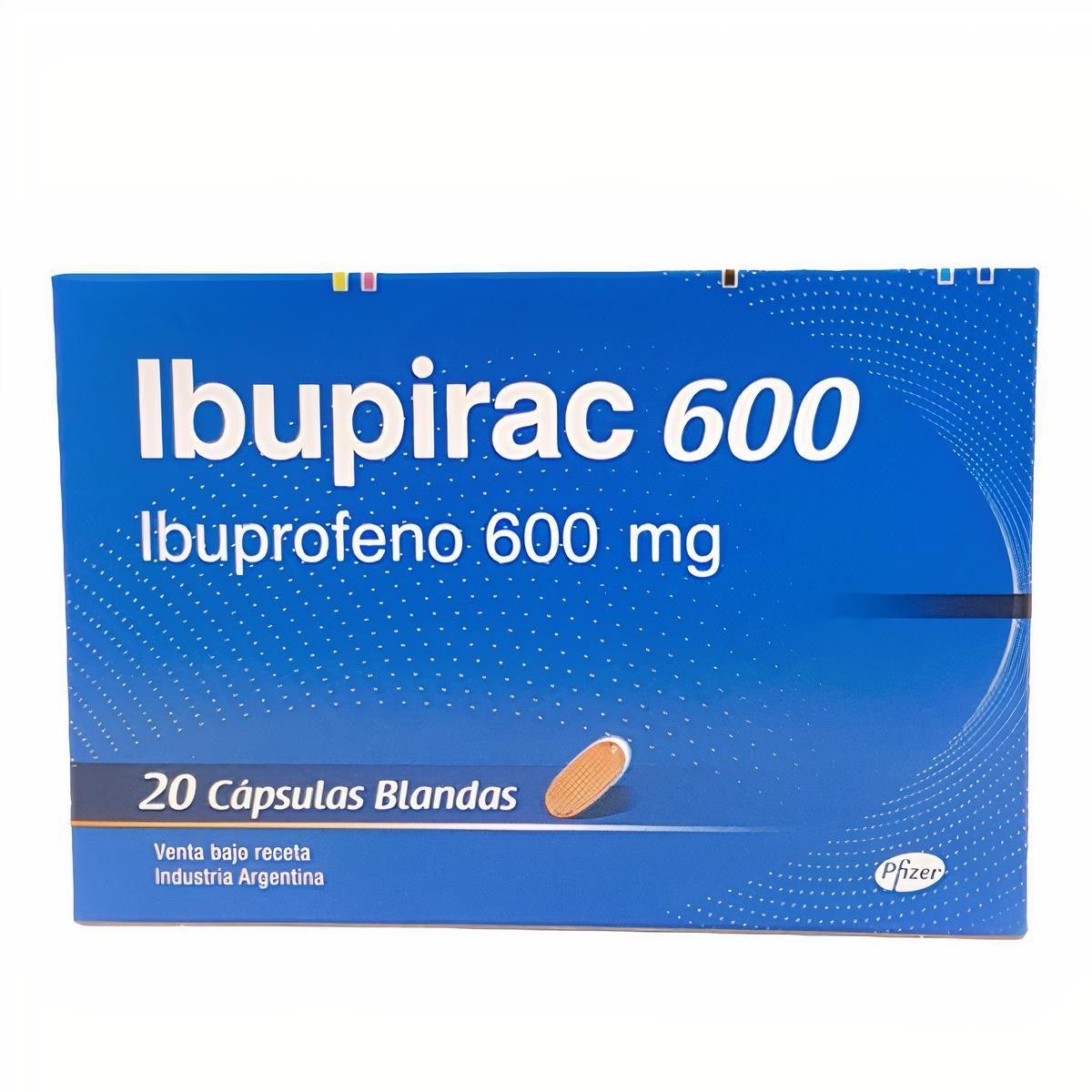 IBUPIRAC 600 CAPSULA BLANDA cáps.blandas x 10 IBUPIRAC 600 CAPSULA BLANDA cáps.blandas x 10