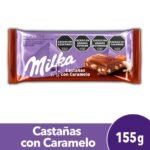 Milka Castañas y Caramelo Tableta de Chocolate