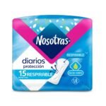 Nosotras Respirable Protectores Diarios con Aloe x 15 unidades