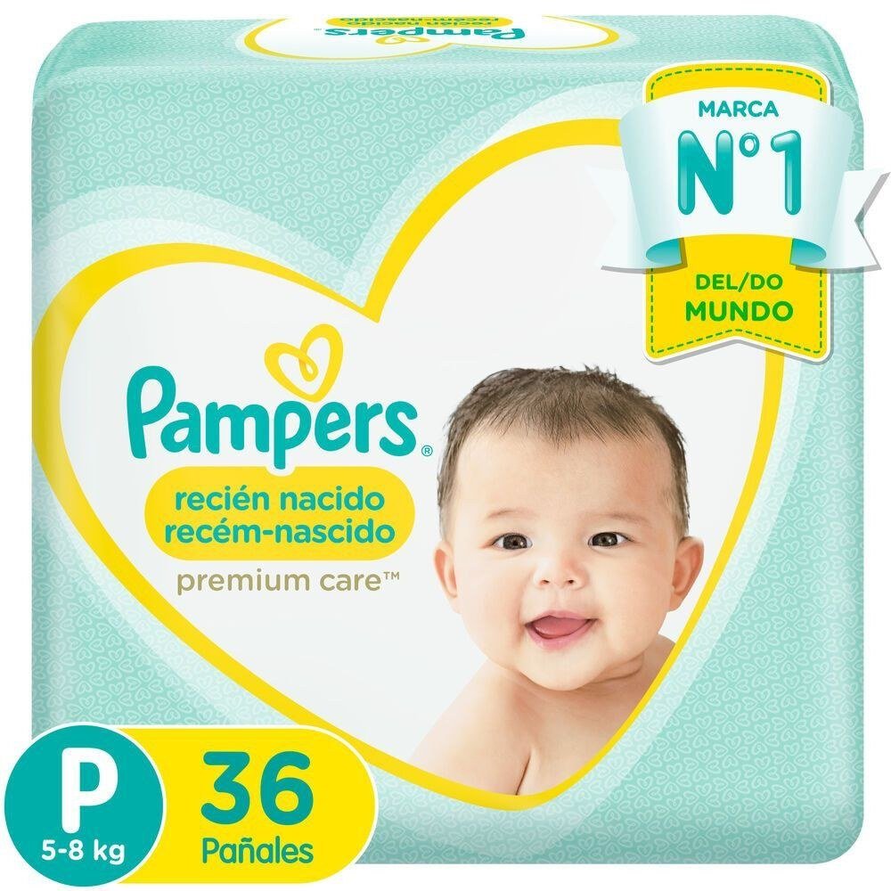 Pampers Pañal Premium Care Recién Nacido x 36 unidades Pampers Pañal Premium Care Recién Nacido x 36 unidades