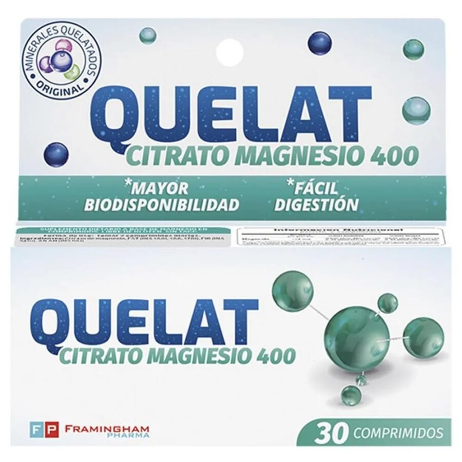 Quelat Citrato de Magnesio 400 mg Comprimidos