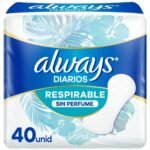 Always Liners Plus Protectores Diarios Sin Perfume x 40 unidades