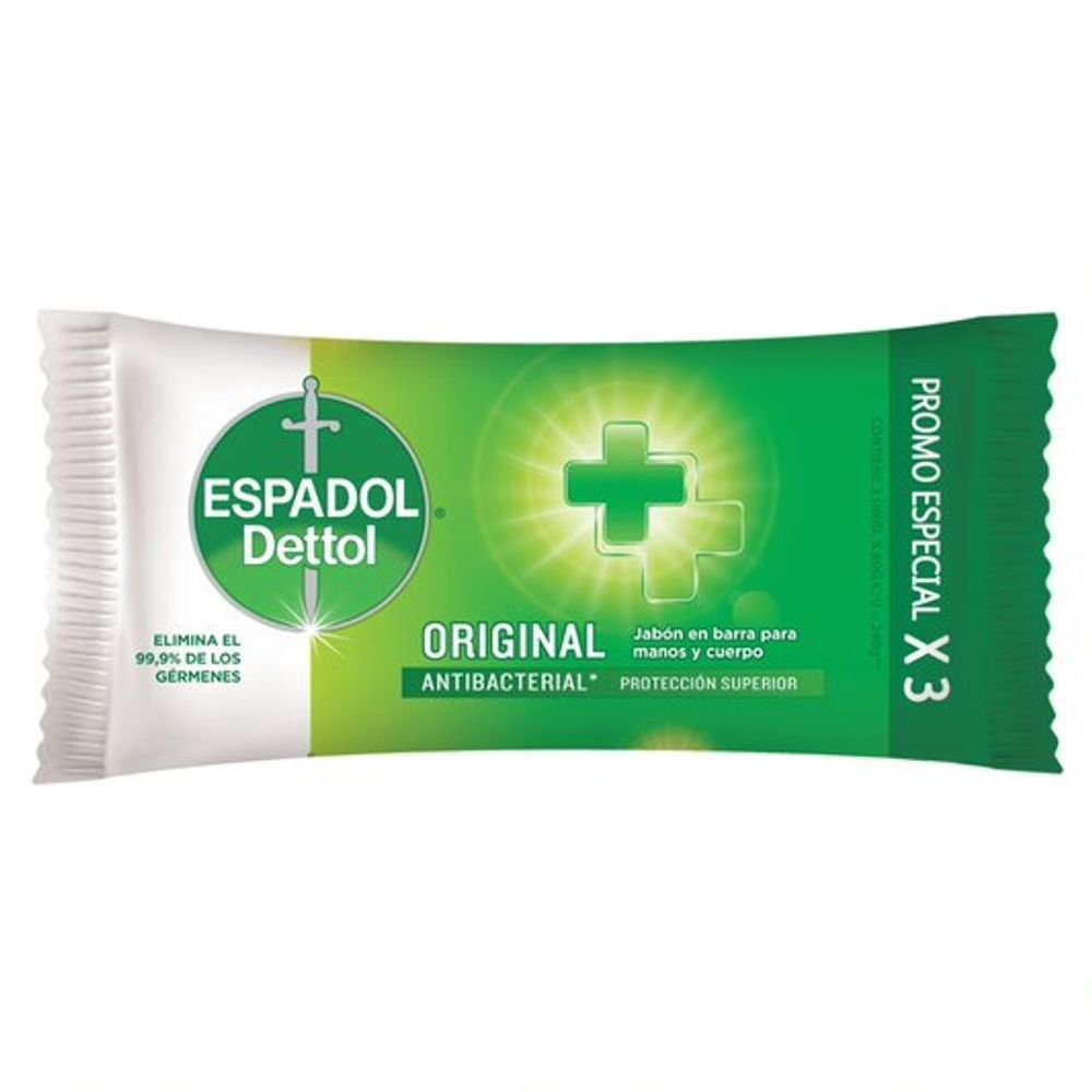 Espadol-Dettol-Jabon-Antibacterial-Original-x-3-unidades-de-80g Espadol Dettol Jabón Antibacterial Original x 3 unidades de 80g