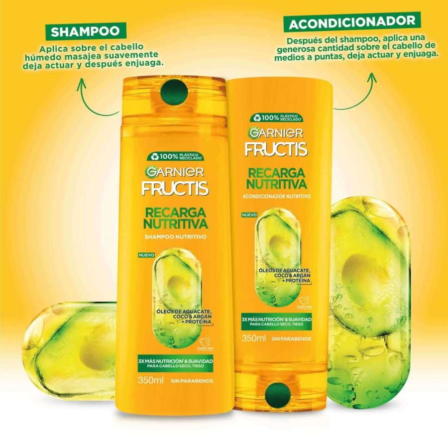 Garnier Fructis Recarga Nutritiva Shampoo 350 ml