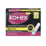 Kotex Mini Tampones Digitales x 12 unidades
