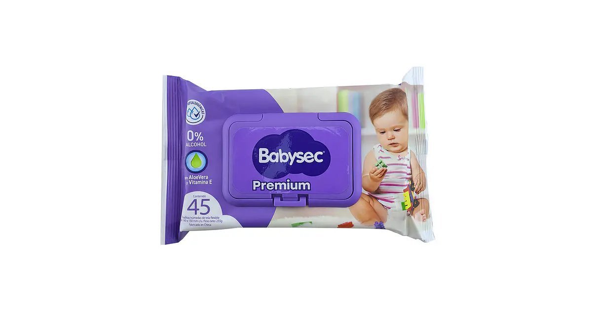 TOALLAS-BABYSEC-PREM-CTAPA-X-45-UNID TOALLAS BABYSEC PREM C/TAPA X 45 UNID