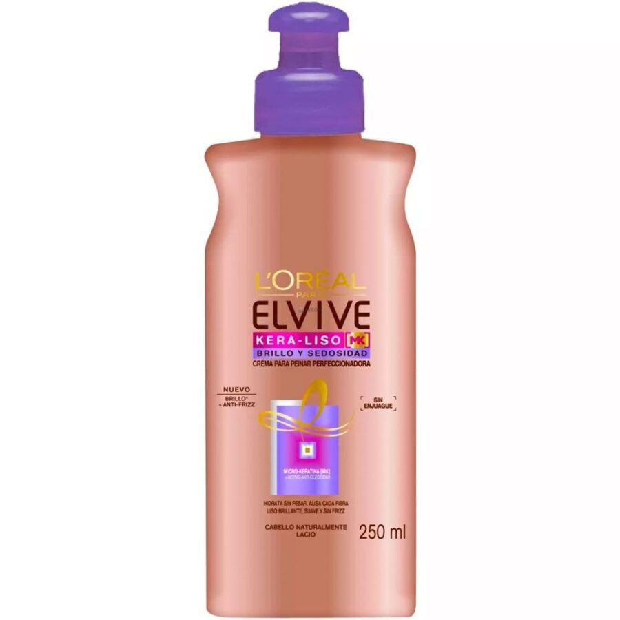 Elvive Kera-Liso Perfeccionador Crema para Peinar 250 ml