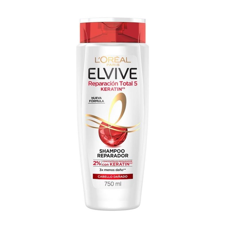 Elvive Reparación Total 5+ Keratina Shampoo 400 ml