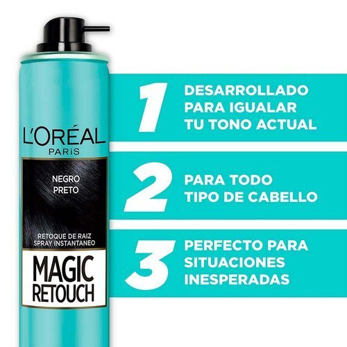 LOreal-Magic-Retouch-Spray-Retoque-de-Raices-Negro-75-ml L'Oréal Magic Retouch Spray Retoque de Raíces Negro 75 ml