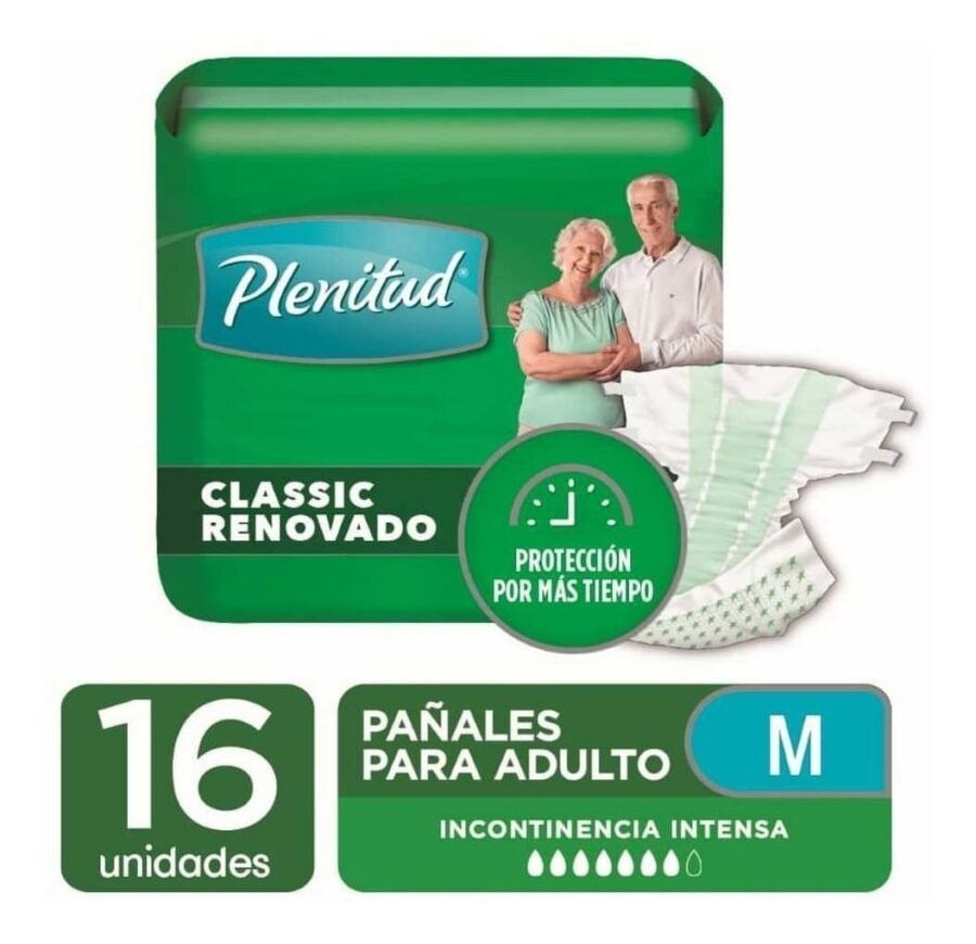 Plenitud Classic Pañales para Adultos Talle Mediano x 16 unidades